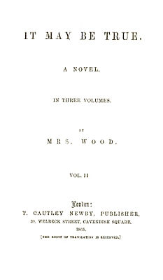 It May Be True, Vol. 2 (of 3)