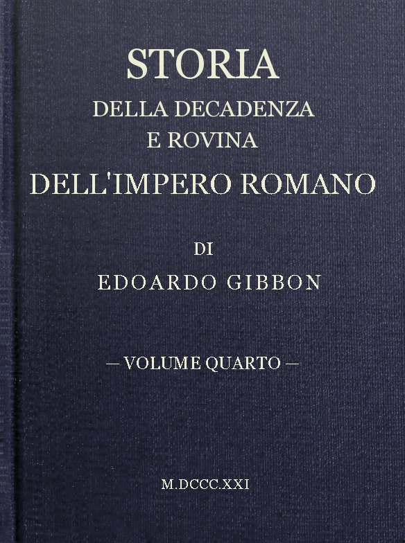 Storia della decadenza e rovina dell'impero romano, volume 04