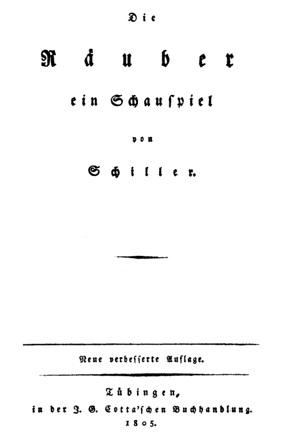 Die Räuber: Ein Schauspiel Die Räuber: Ein Schauspiel