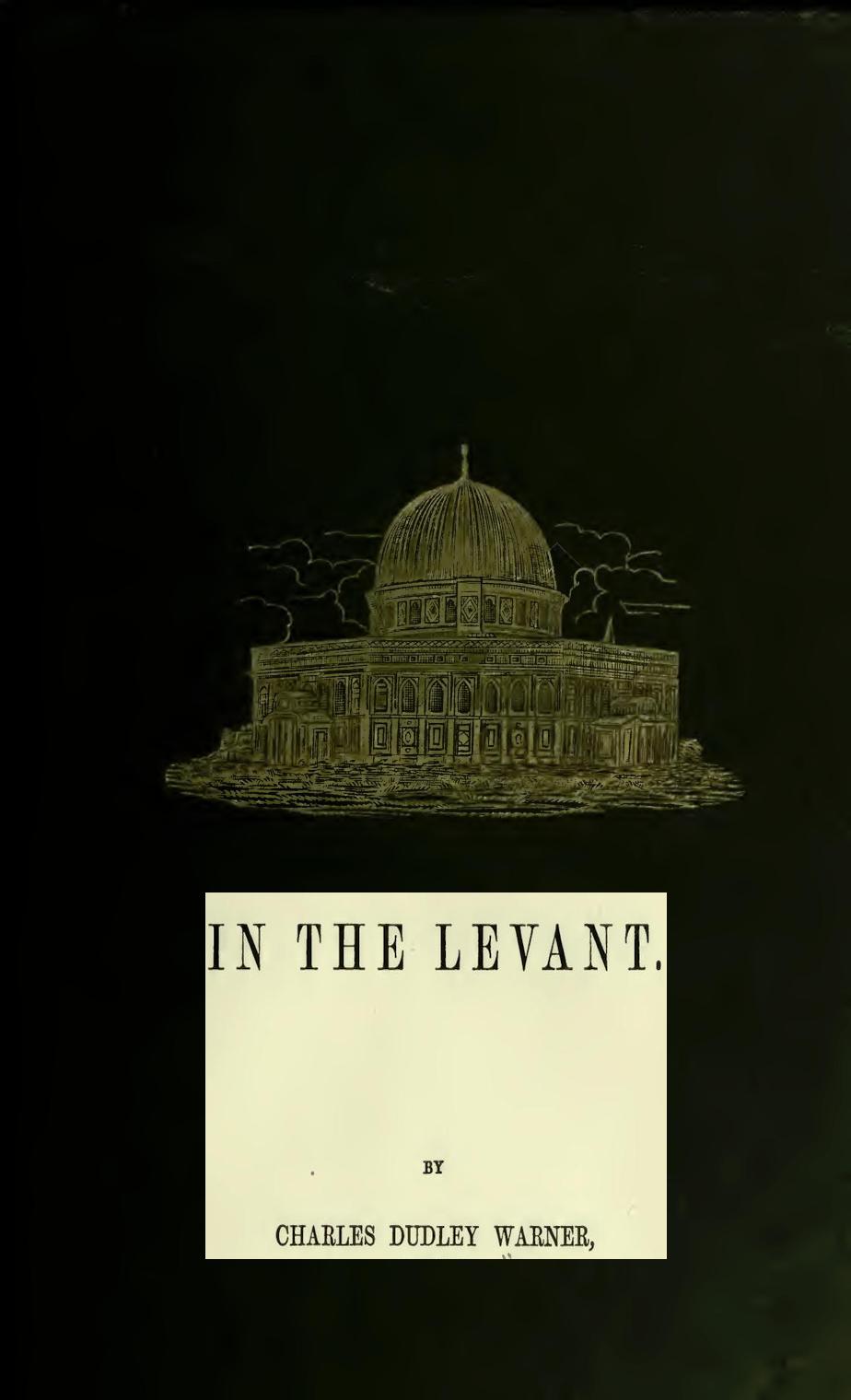 In the Levant
Twenty Fifth Impression