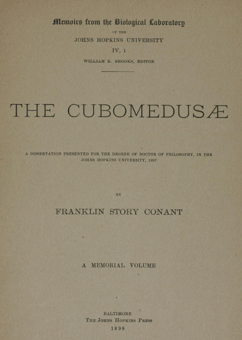 The Cubomedusæ The Cubomedusæ