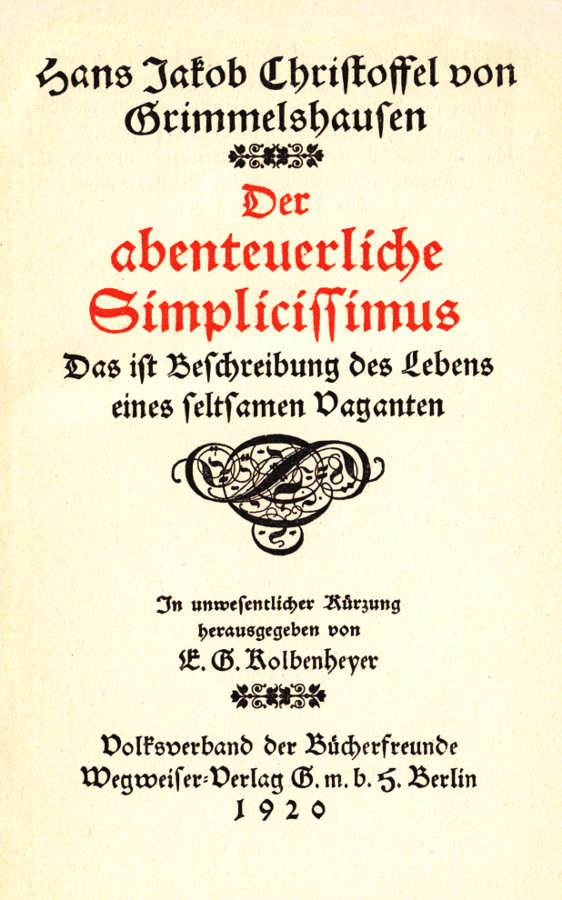 Der abenteuerliche Simplicissimus Der abenteuerliche Simplicissimus