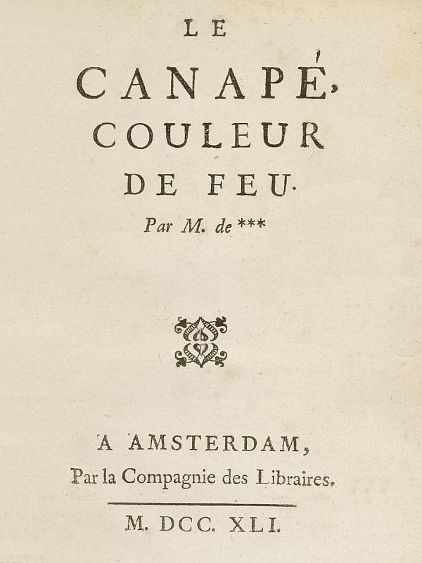 Le Canapé couleur de feu