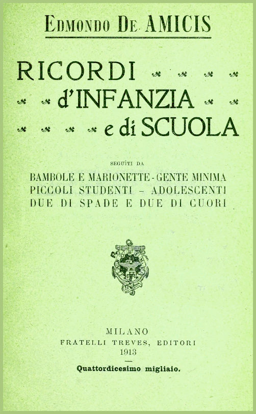 Ricordi d'infanzia e di scuola
seguìti da Bambole e marionette, Gente minima, Piccoli studenti, Adolescenti, Due di spade e due di cuori