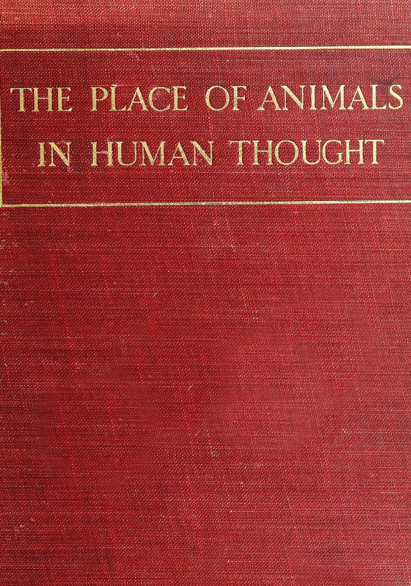 The Place of Animals in Human Thought