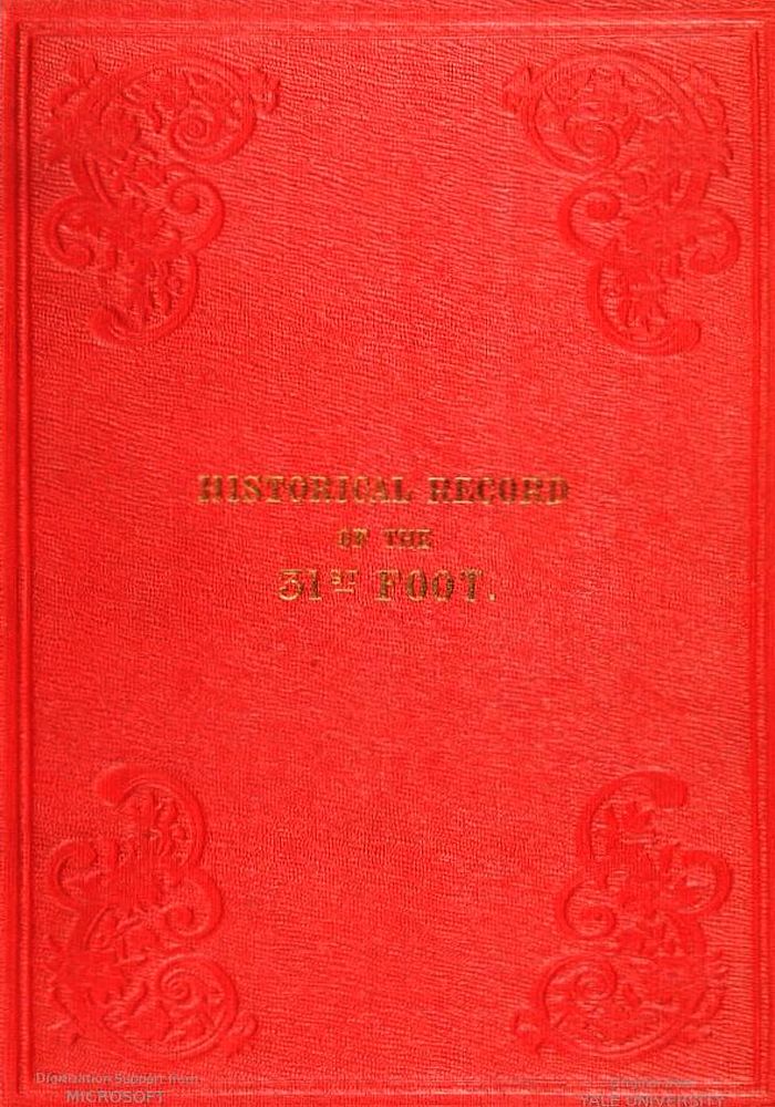 Otuz Birinci Tarihî Kaydı, ya da, Huntingdonshire Piyade Alayı'nın Tarihi
1702'de alayın kuruluşu ve 1850'ye kadar olan hizmetlerine dair bir hesap içermektedir. Otuz Birinci Tarihî Kaydı, ya da, Huntingdonshire Piyade Alayı'nın Tarihi
1702'de alayın kuruluşu ve 1850'ye kadar olan hizmetlerine dair bir hesap içermektedir.