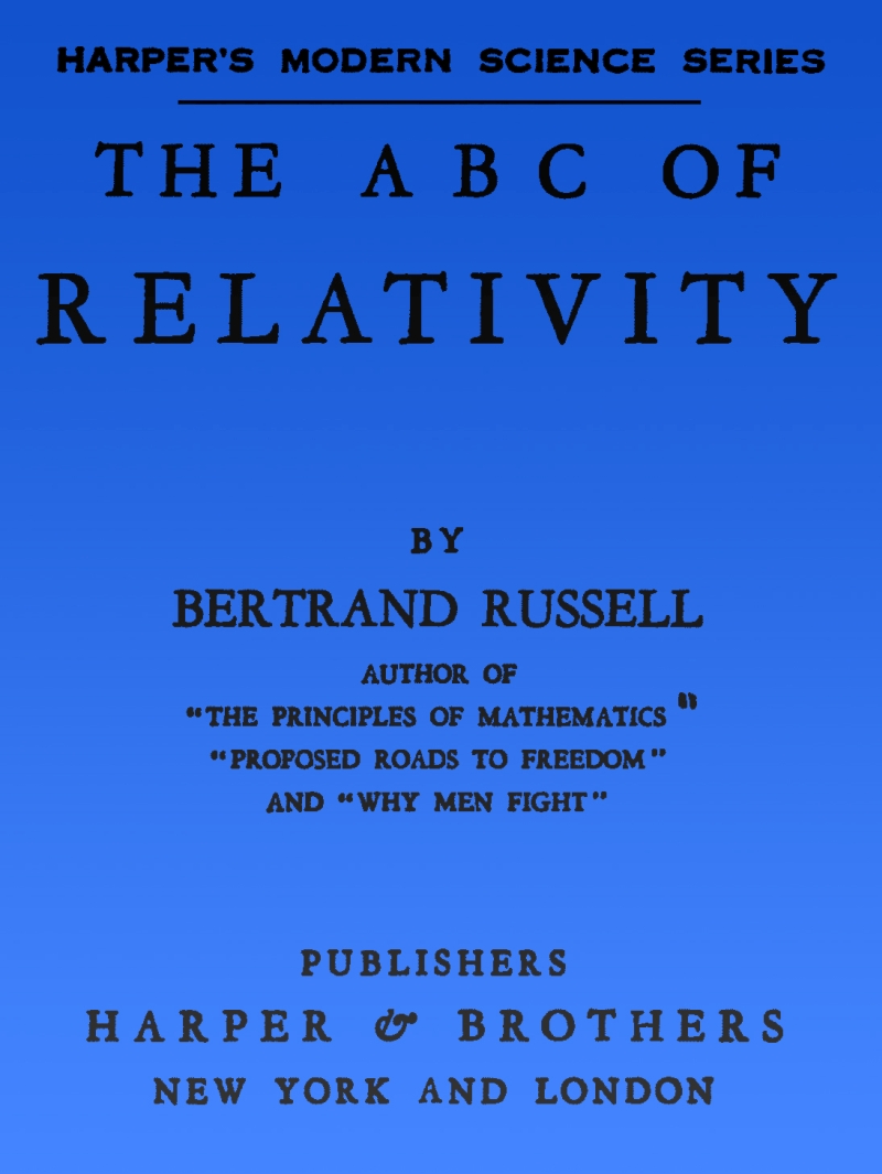 The A B C of Relativity The A B C of Relativity