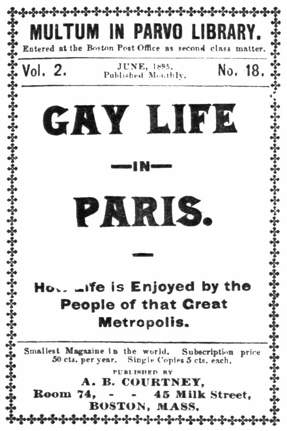 Gay life in Paris: how life is enjoyed by the people of that great metropolis
