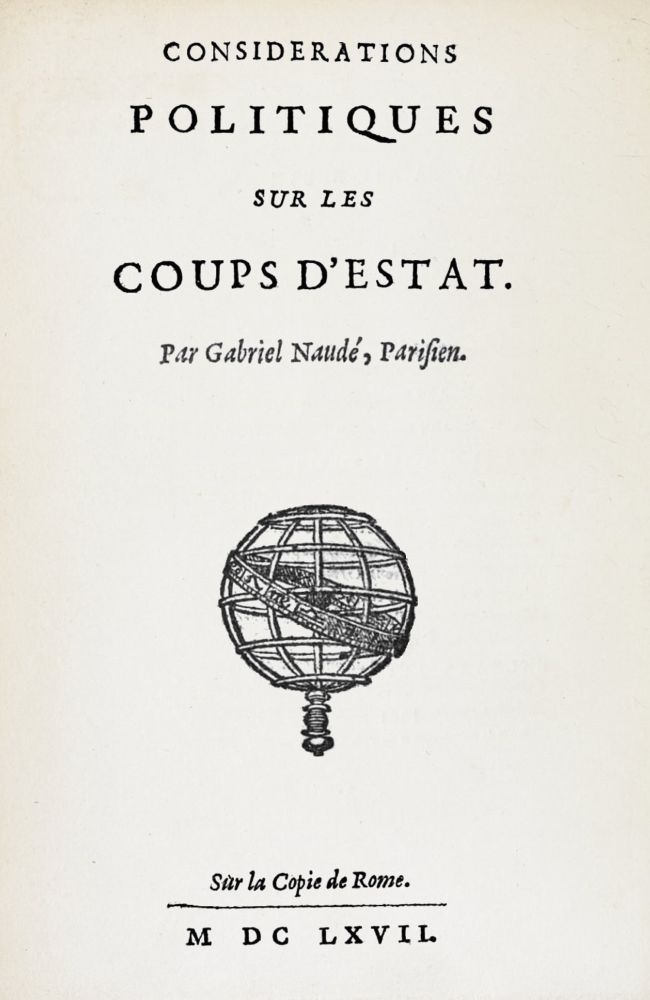 Considerations politiques sur les coups d'estat Considerations politiques sur les coups d'estat
