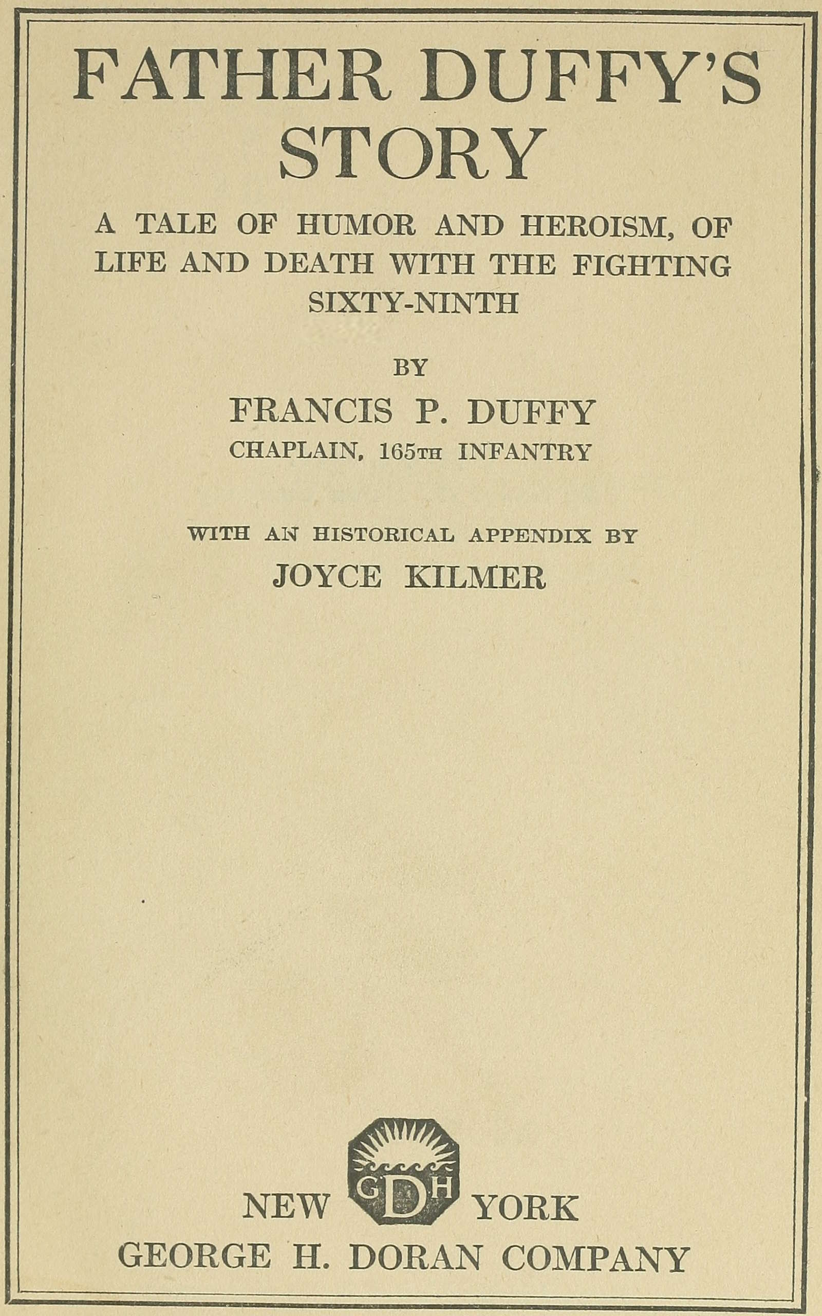 Father Duffy's story Father Duffy's story