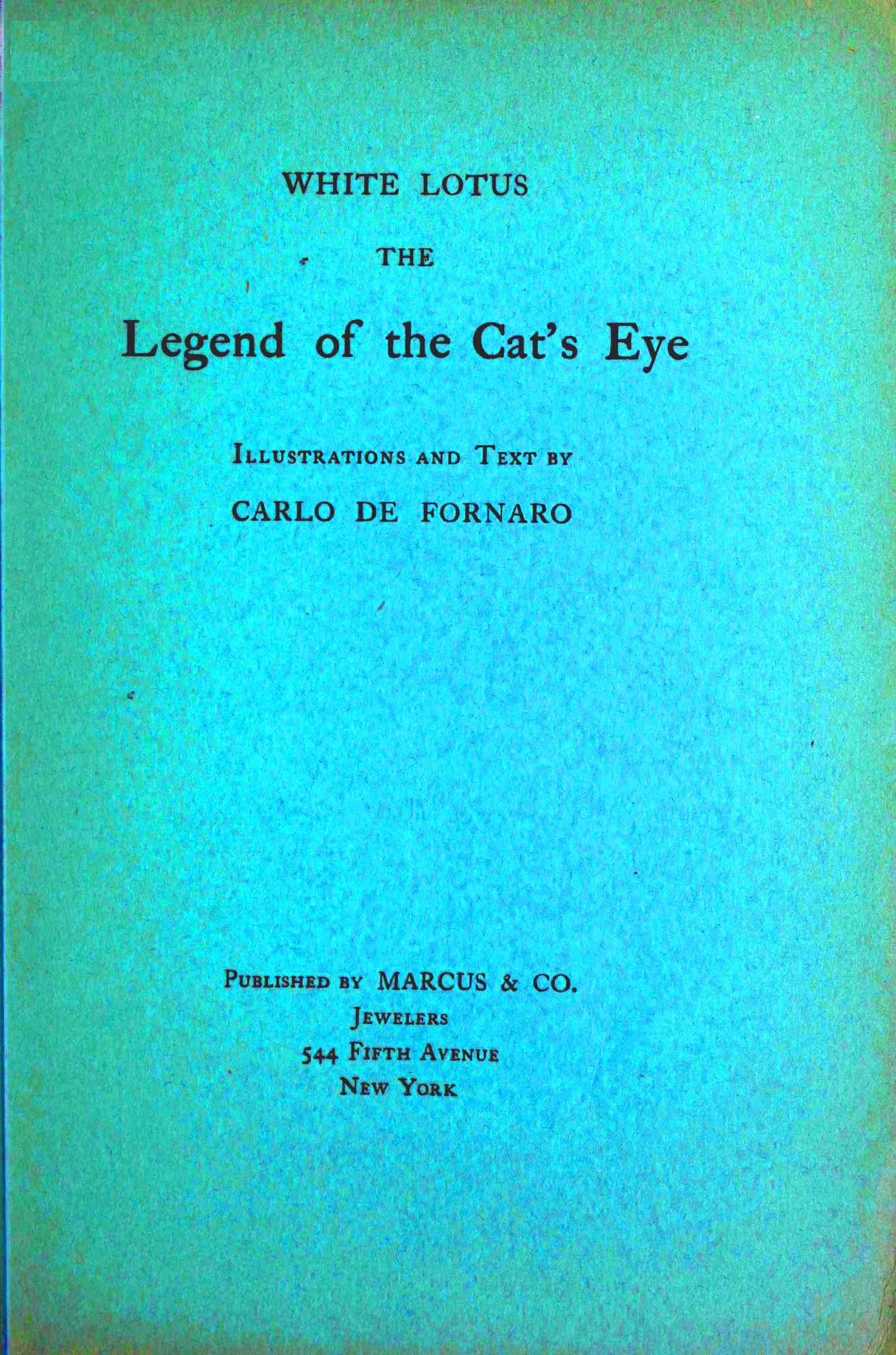 White Lotus, the legend of the cat's eye White Lotus, the legend of the cat's eye